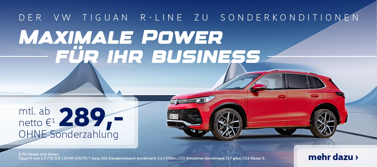 Tiguan R-Line Business Leasing