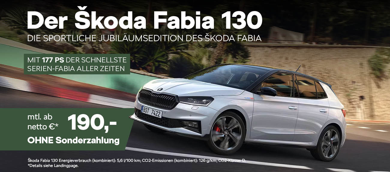 Skoda Fabia 130 Jahre